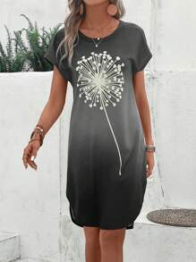 EMERY ROSE Đầm Thực vật Giải trí - Xám - Xem 1