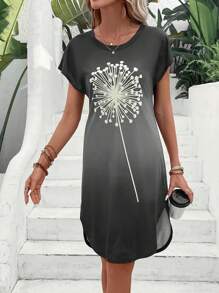 EMERY ROSE Đầm Thực vật Giải trí - Xám - Xem 6