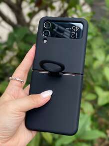 Liquid Silicone Case Compatible With Samsung Flip 4 5 3 6 - Black - View 6