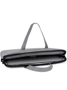 極簡大容量經典公事包帶拉鍊,會議會議包適用於商業旅行和工作文檔信息包