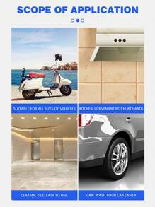 Car Wheel Cleaning Brush - Black - View 4