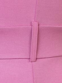 Hauture Elegant Solid Flare Leg Sleeveless Jumpsuit - Pink - View 4