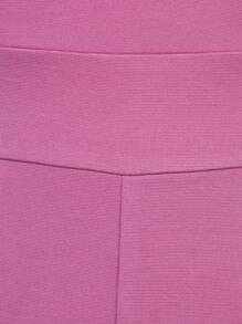 Hauture Elegant Solid Flare Leg Sleeveless Jumpsuit - Pink - View 8