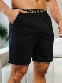 Quần giản dị  Nam Ruy băng Đồ họa - màu đen - Xem 1