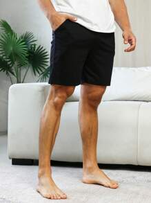 Quần giản dị  Nam Ruy băng Đồ họa - màu đen - Xem 3