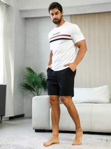 Quần giản dị  Nam Ruy băng Đồ họa - màu đen - Xem 4