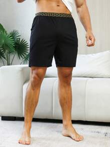 Quần giản dị  Nam Ruy băng Đồ họa - màu đen - Xem 5