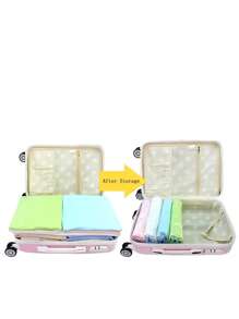 Compression Bag For Travel, Travel Compression Bag Vacuum Packing Space Saver Bag Reusable Roll-Up Compression Bag School Supplies Room Decor Bedroom Decor Dorm Essentials for School Student Teacher - Blue - View 2