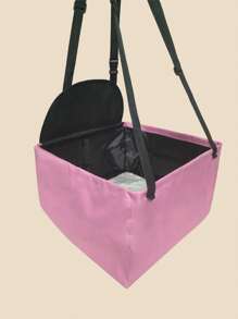 1入組粉色牛津布夏天薄車前座位寵物籃子 - 粉色 - 查看 4