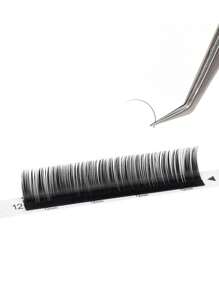 1 hộp CD Curl 16mm Hàng dày đặc trồng hàng mi riêng lẻ - màu đen - Xem 4