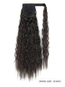 Tóc Dài Xoăn Đuôi Ngựa Tổng Hợp - màu nâu - Xem 2