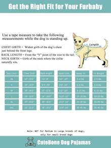 1 Gói Puppy Dessert Print Pet Pyjamas cho ngày sinh nhật - Nhiều màu - Xem 5