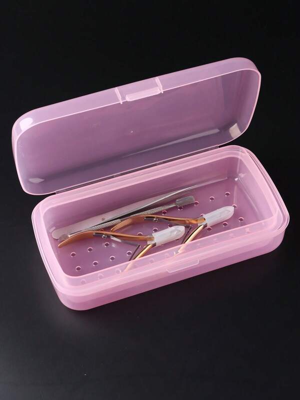 Transparent Plastic Nail Tool Sterilizer Box Nail Art Sterilization