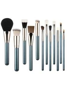 Bộ 12 cọ trang điểm, Bộ cọ, Bộ cọ trang điểm, Bộ cọ trang điểm, Bộ trang điểm hoàn chỉnh, Bộ cọ trang điểm, Bộ trang điểm hoàn chỉnh, Bộ cọ, Bộ cọ trang điểm, Bộ quà tặng trang điểm, Bộ - Màu xanh nhạt - Xem 1