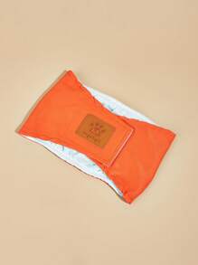 1入組字母圖案寵物生理褲 - 橘色 - 查看 2
