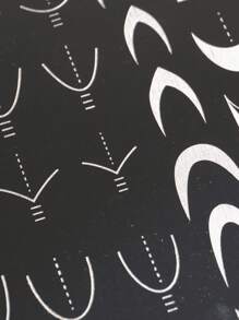 FULL BEAUTY 1 Máy Tính Pháp Đầu Móng Tay Nghệ Thuật Dập Tấm DIY stencil Bản Mẫu - Bạc - Xem 3