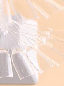 FULL BEAUTY 60入組美甲色卡展示架透明假指甲練習技巧棒螺旋展示架美甲練習工具適用於沙龍拋光凝膠展示 - 灰色 - 查看 3