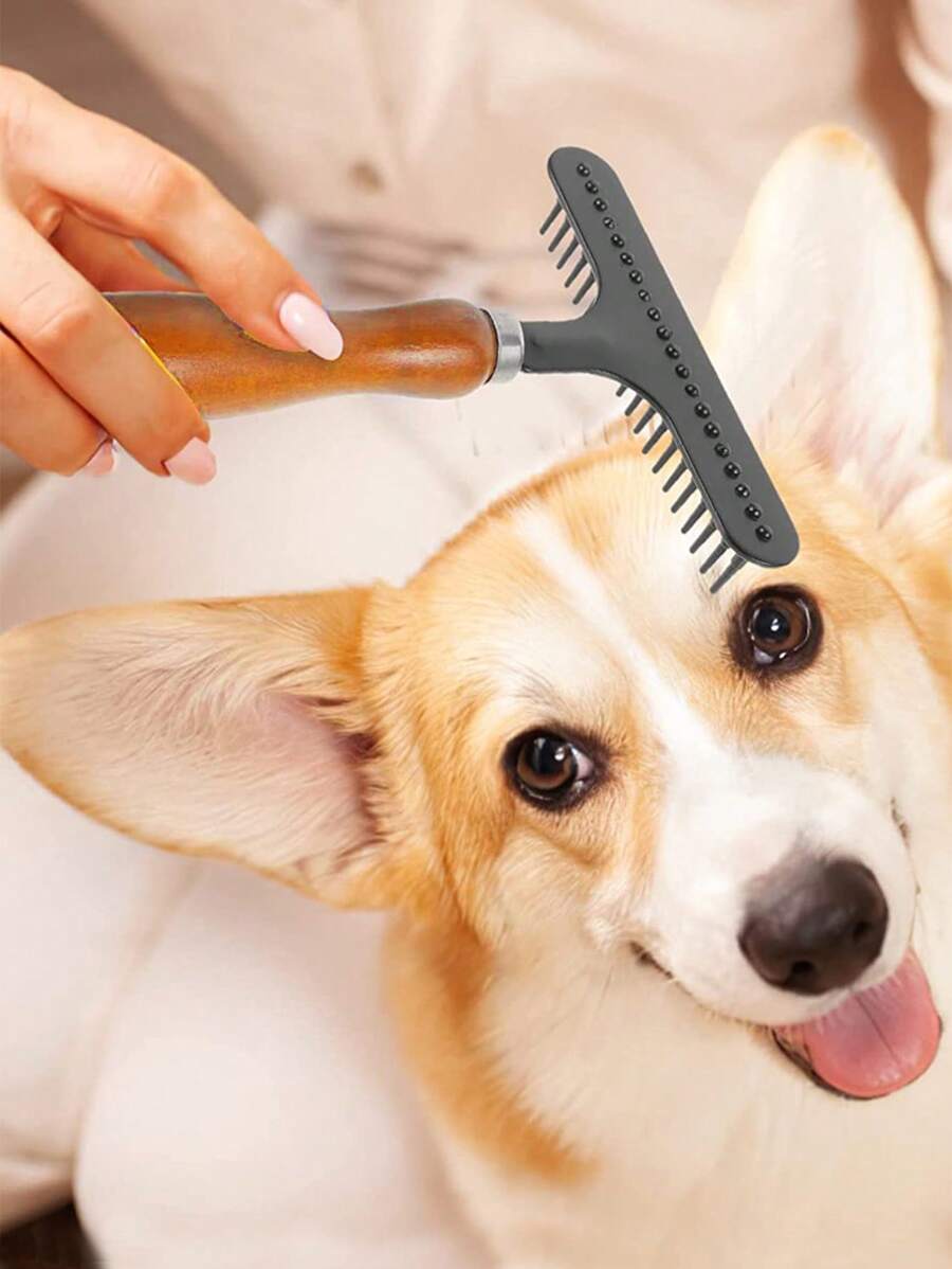 Lược chải lông Thú cưng - màu nâu - Xem 1