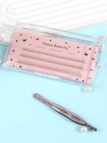 MAGEFY 120/117/126Clusters Of False Lower Eyelashes&Tweezers,5-6-7mm&3-10mm With Longer Curls C Personal DIY Eyelashes Of Different Lengths,Natural Soft Handmade Eyelashes For Everyday Use,3 Styles To Choose From