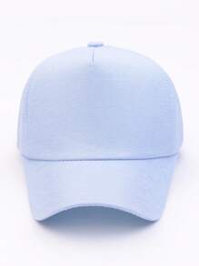Baby Solid Baseball Cap For All Season - Baby Blue - View 1