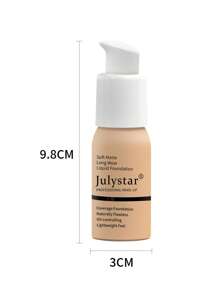 Julystar 控油粉底液，30 毫升持久自然無瑕輕盈不脫妝粉底 - 卡其色 - 查看 5