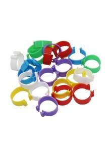 300pcs Random Color Poultry Leg Rings, Inner Diameter 2.5cm For Chicken, Duck, Goose, And Other Birds Keeping - Multicolor - View 2