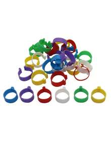 300pcs Random Color Poultry Leg Rings, Inner Diameter 2.5cm For Chicken, Duck, Goose, And Other Birds Keeping - Multicolor - View 3