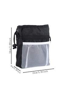 1pc Portable Foldable Pet Carry Waist Bag For Outdoor Feeding - Black - View 2