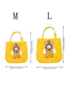 1入組卡通蜜蜂裝飾寵物攜帶包適用於貓適用於戶外 - 黃色 - 查看 2