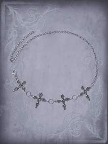 ROMWE Goth Chuỗi thắt lưng nữ - Bạc - Xem 3