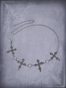 ROMWE Goth Chuỗi thắt lưng nữ - Bạc - Xem 6