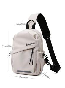 Myco Lightweight,Business Casual Small Sling Bag Casual Letter Graphic For Daily Life For Teen Girls Women College Students,Rookies & White-Collar Workers Perfect For Office,College,Work ,Business,Commute,Outdoors, Travel, Outings, Preppy Bum Bag For The First Day Of School Christmas Gift