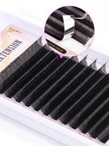 1box 10mm Y-shaped Individual False Eyelashes - Black - View 6