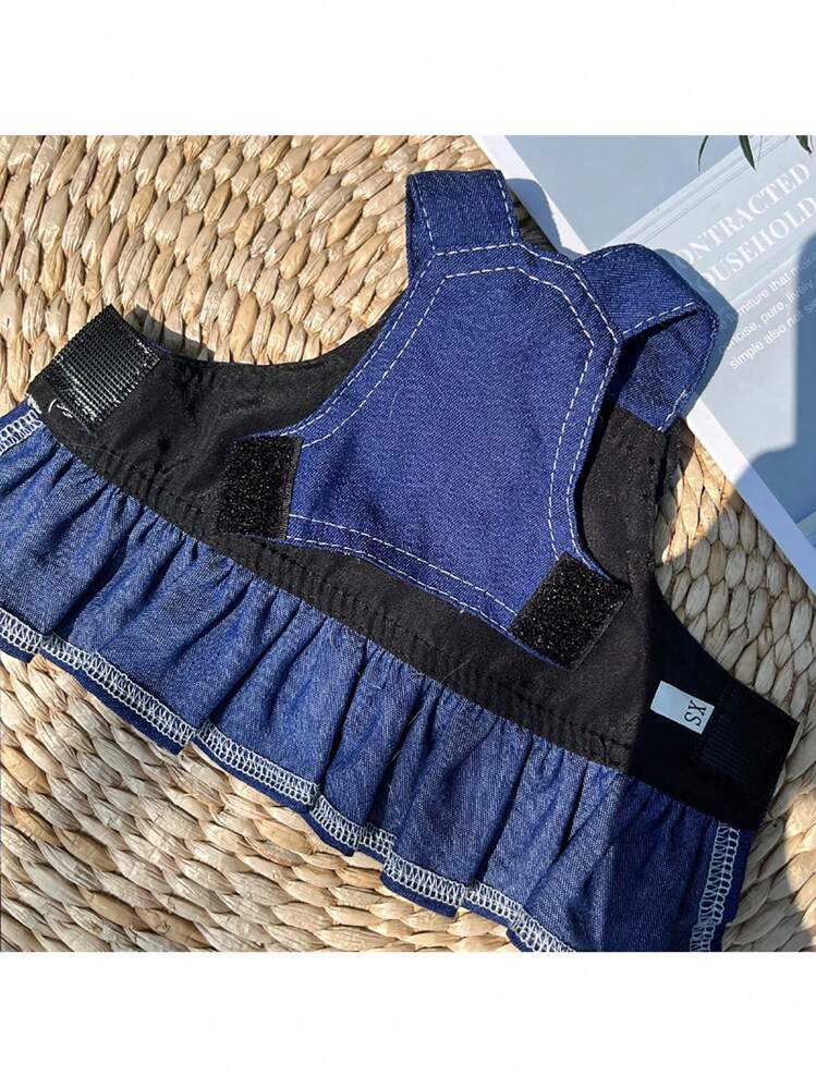 1個 蝶々結びデコレーション ペットドレス 用 犬 と ネコ 用 デコレーション - ブルー - 見る 2