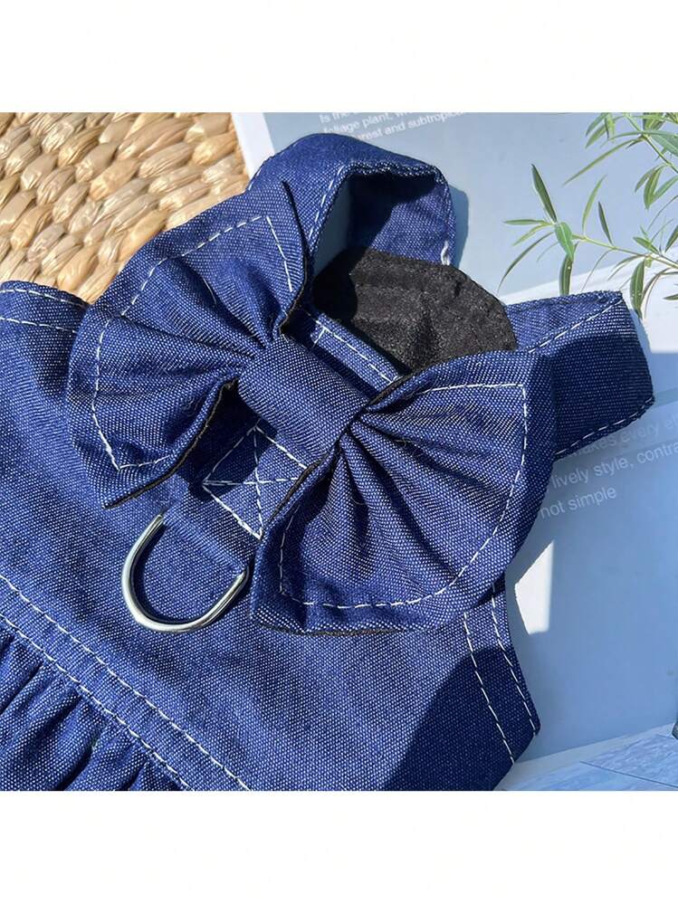 1個 蝶々結びデコレーション ペットドレス 用 犬 と ネコ 用 デコレーション - ブルー - 見る 12