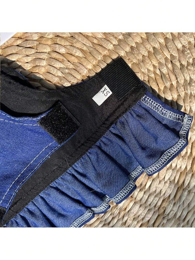 1個 蝶々結びデコレーション ペットドレス 用 犬 と ネコ 用 デコレーション - ブルー - 見る 13