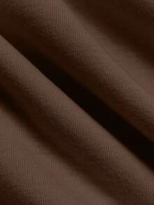 SHEIN LUNE Áo thun nữ Thực vật Slogan Giải trí - Cà phê nâu - Xem 4