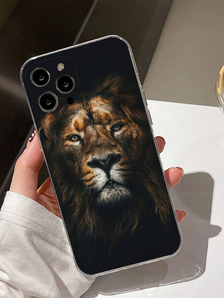 Ốp điện thoại in hình sư tử, tương thích với iPhone 15/15Plus/15Pro/15Promax, phiên bản quốc tế, không phải phiên bản nội địa. - Nhiều màu - Xem 1