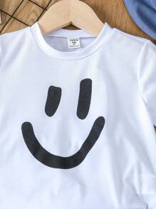 SHEIN Toddler Boys Cartoon Graphic Tee - White - View 6