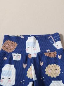 Đứa bé trai Đồ họa Hoạt hình Vừa Khít Bộ PJ - Màu xanh lam - Xem 3