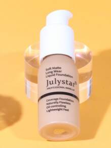 Julystar 控油粉底液，30 毫升持久自然無瑕輕盈不脫妝粉底 - 棕色 - 查看 5