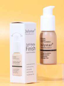 Julystar 控油粉底液，30 毫升持久自然無瑕輕盈不脫妝粉底 - 棕色 - 查看 8