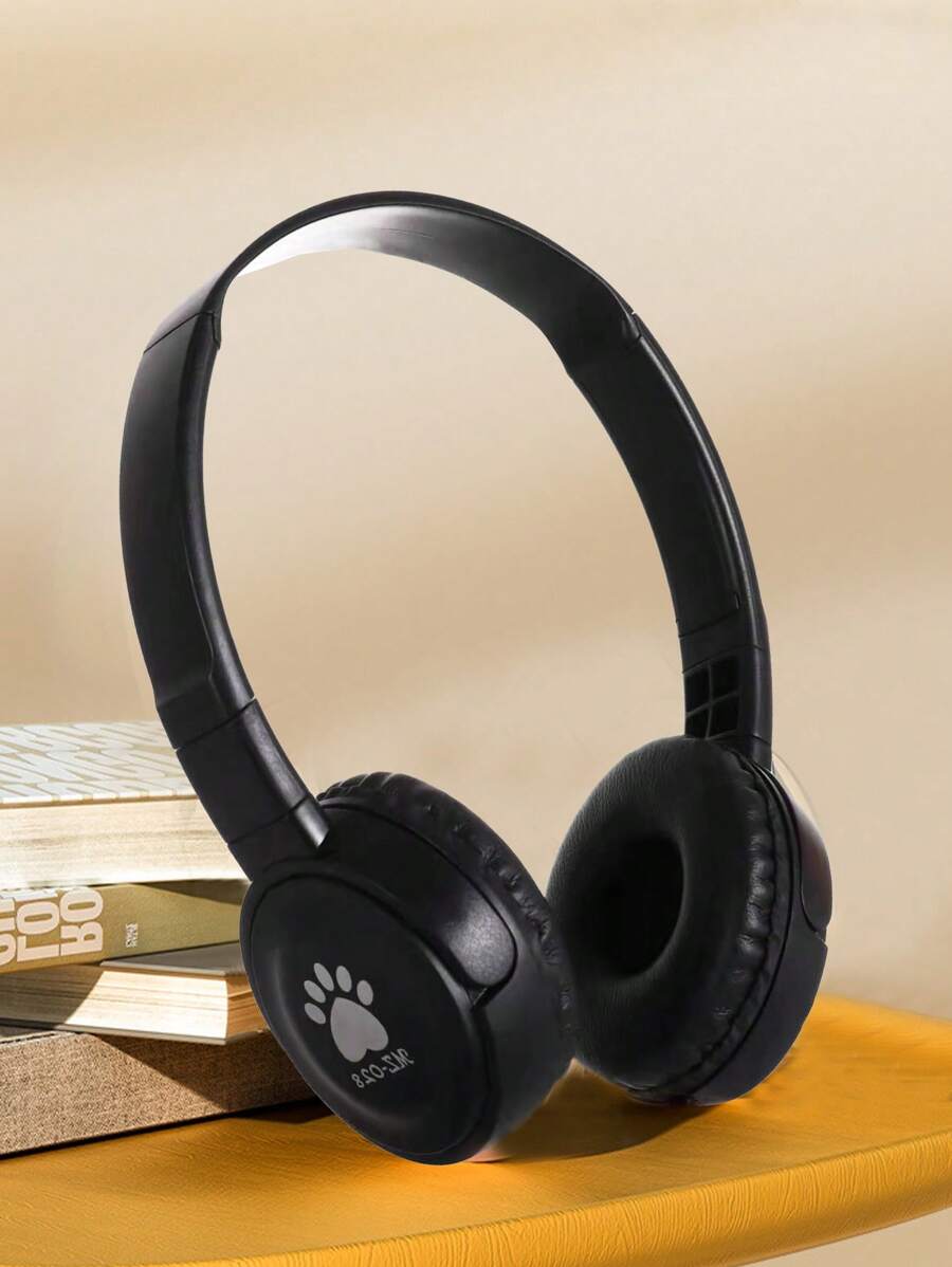 1入組爪子圖案3.5毫米插孔有線耳機 - 黑色 - 查看 1