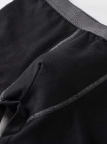 1pc Men's Comfortable Boxer Shorts - Black - View 6