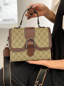 Mô hình hình học Khóa trang trí nắp vuông Túi cổ điển - Nhiều màu - Xem 4