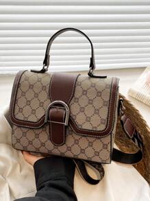 Mô hình hình học Khóa trang trí nắp vuông Túi cổ điển - Nhiều màu - Xem 5