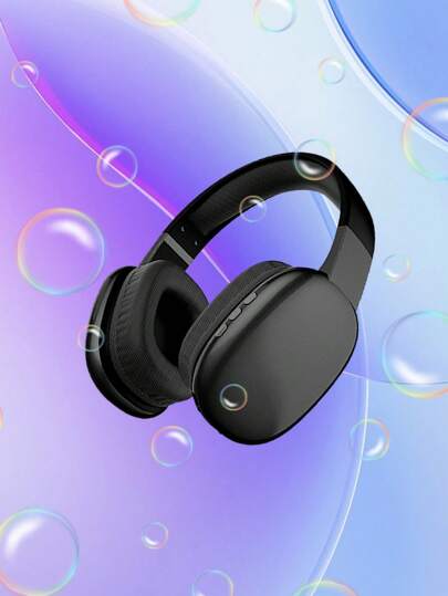 Black Over-Ear Gaming Noise-Proof Headphones With Strong Bass