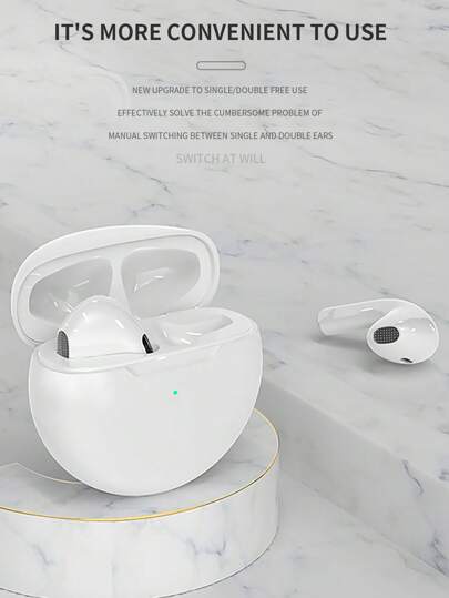 In-Ear Touch Control Stereo Wireless Earbuds Sports Life Headphones Air Pro 6 Gaming Headset Compatible With IPhone Android Ios, Earphones As Gift For Women Men