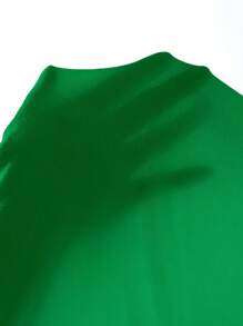 SHEIN SXY Solid Ruched Tube Bodycon Dress - Green - View 5