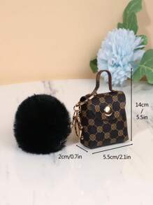 Mặt dây chuyền trang trí hình quả bóng họa tiết hình học Phụ kiện túi quà tặng Phụ kiện trang trí cho bé gái tuổi teen Phụ nữ Sinh viên đại học Tân binh & Nhân viên văn phòng Quà tặng Phụ kiện xe hơi Phụ kiện móc chìa khóa cho phụ nữ Móc chìa khóa sang trọng Thú nhồi bông - màu nâu - Xem 5